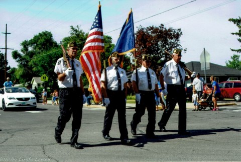 Honor Guard Marching in parade